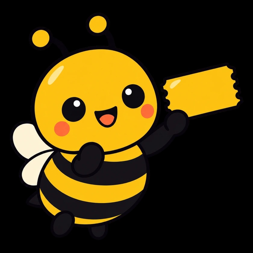 Mimi holding up a honey-yellow lottery ticket